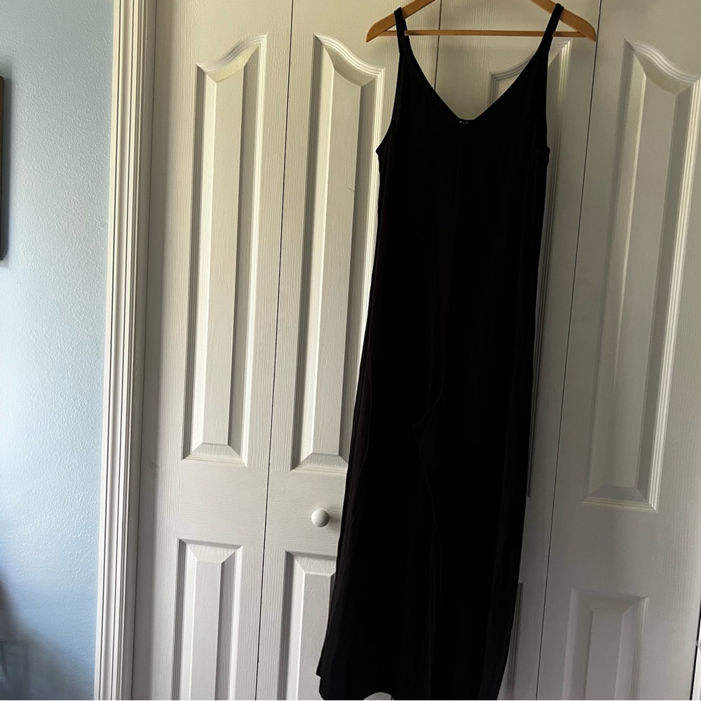 Athleta Black Jumpsuit Wide Leg Size Medium - Picture 2 of 8